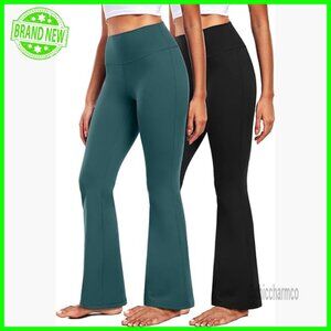 High Waist Bootcut Yoga Pants Tummy Control Workout Leggings Active Wear